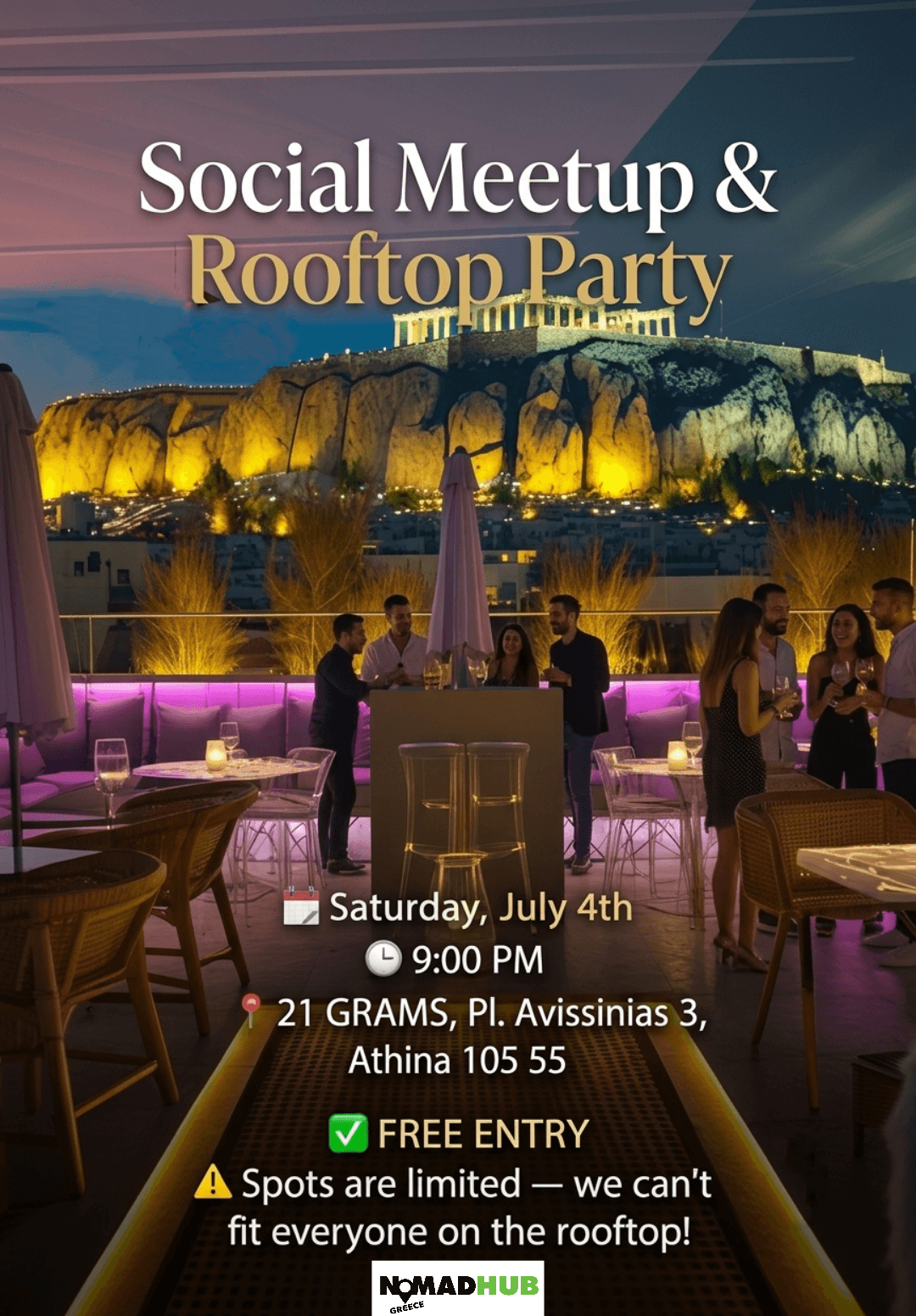 Social Meetup and Party under the stars!